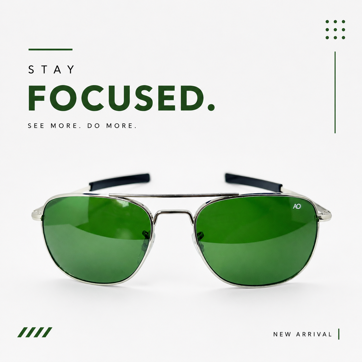 Premium Square Aviator Sunglasses - Image 5