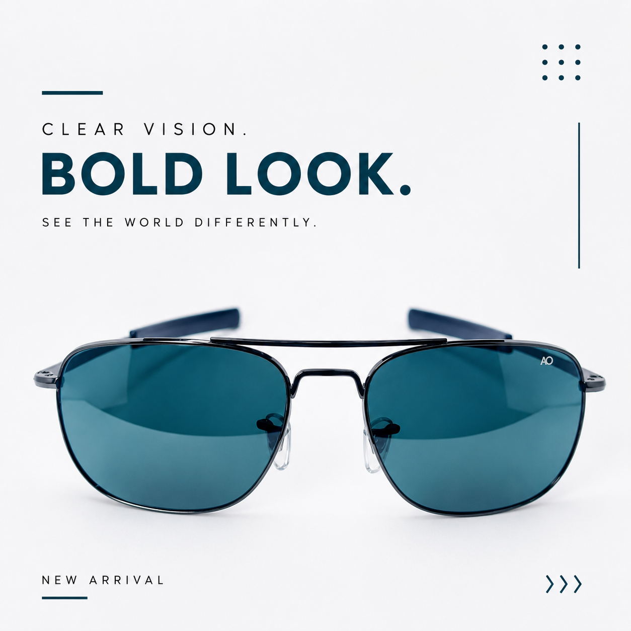 Premium Square Aviator Sunglasses - Image 4